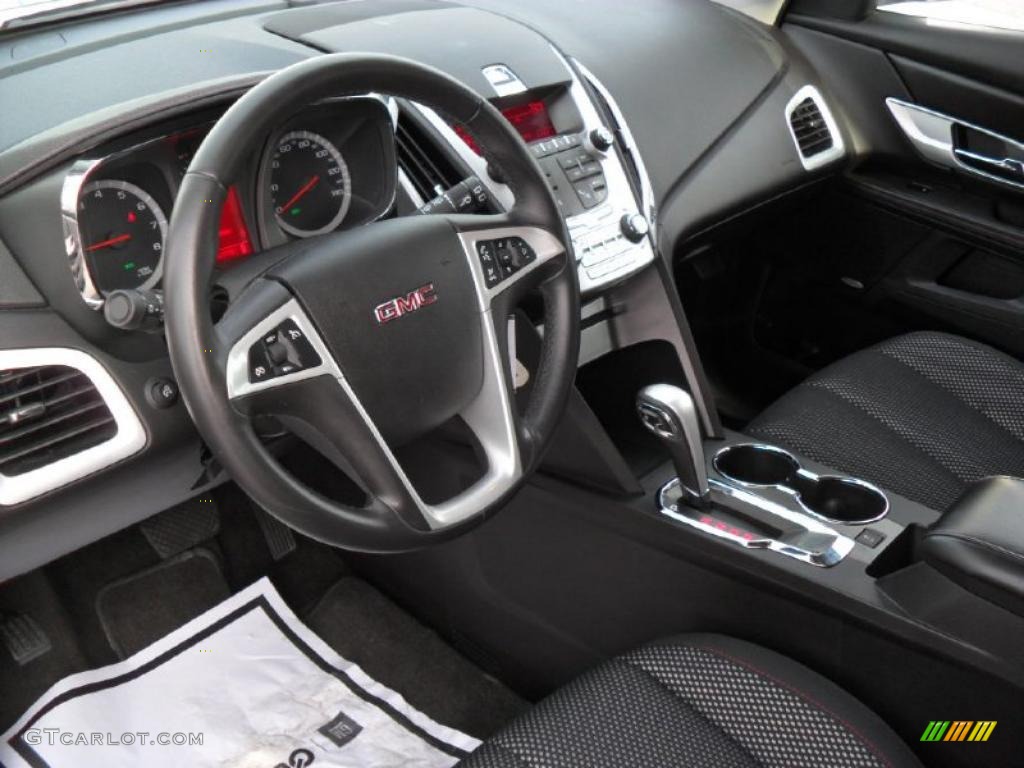 Jet Black Interior 2010 GMC Terrain SLE AWD Photo #45853097