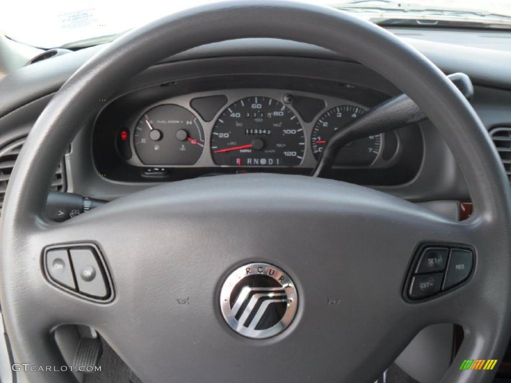 2003 Mercury Sable GS Sedan Medium Graphite Steering Wheel Photo #45853149