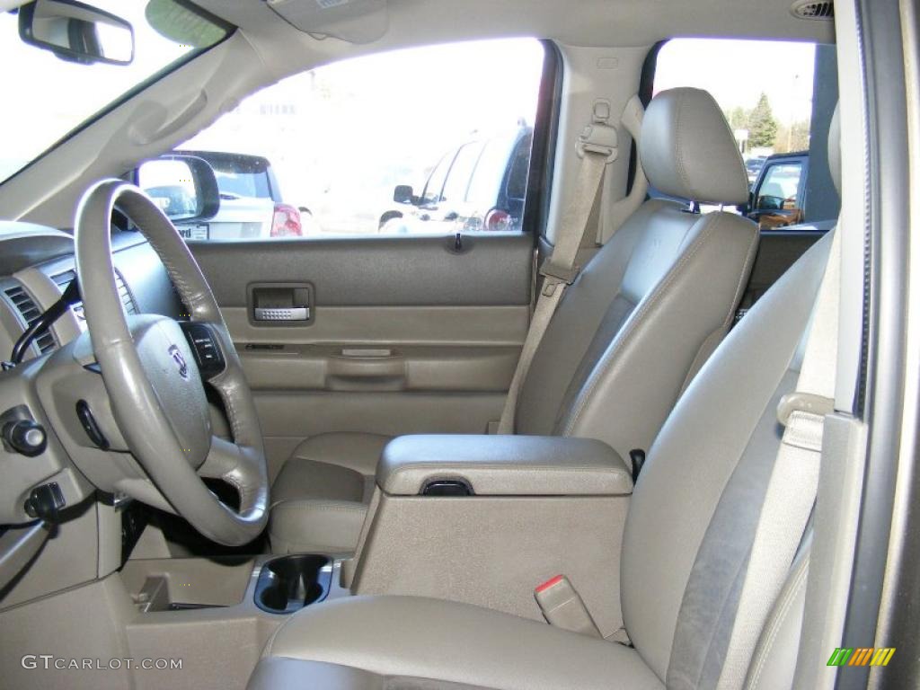 Khaki Two-Tone Interior 2007 Dodge Durango Limited 4x4 Photo #45854294