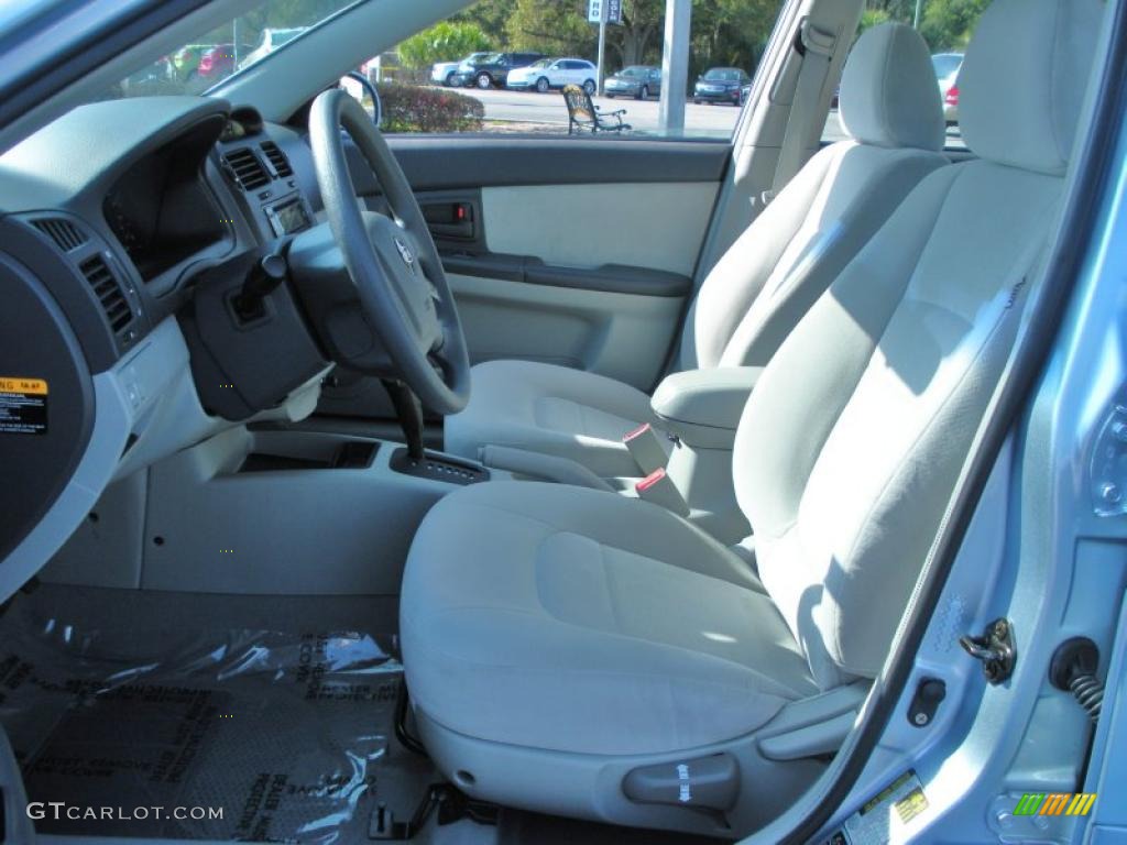 Gray Interior 2006 Kia Spectra EX Sedan Photo #45854494