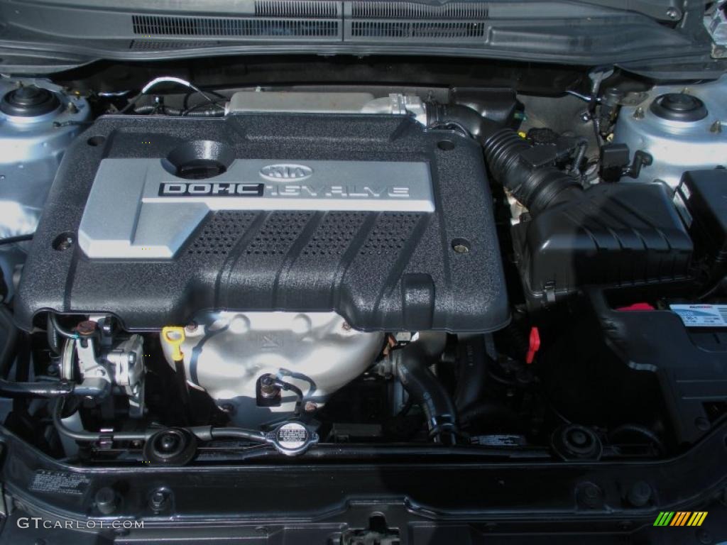 2006 Kia Spectra EX Sedan 2.0 Liter DOHC 16-Valve 4 Cylinder Engine Photo #45854526