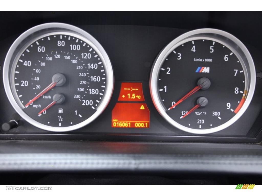 2008 BMW M6 Convertible Gauges Photo #45854606