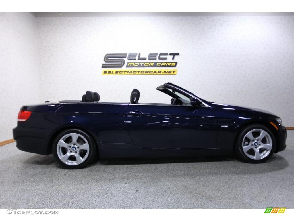 2008 3 Series 328i Convertible - Monaco Blue Metallic / Black photo #4