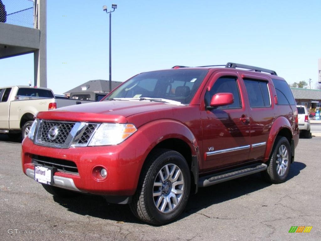 Red Brawn Nissan Pathfinder