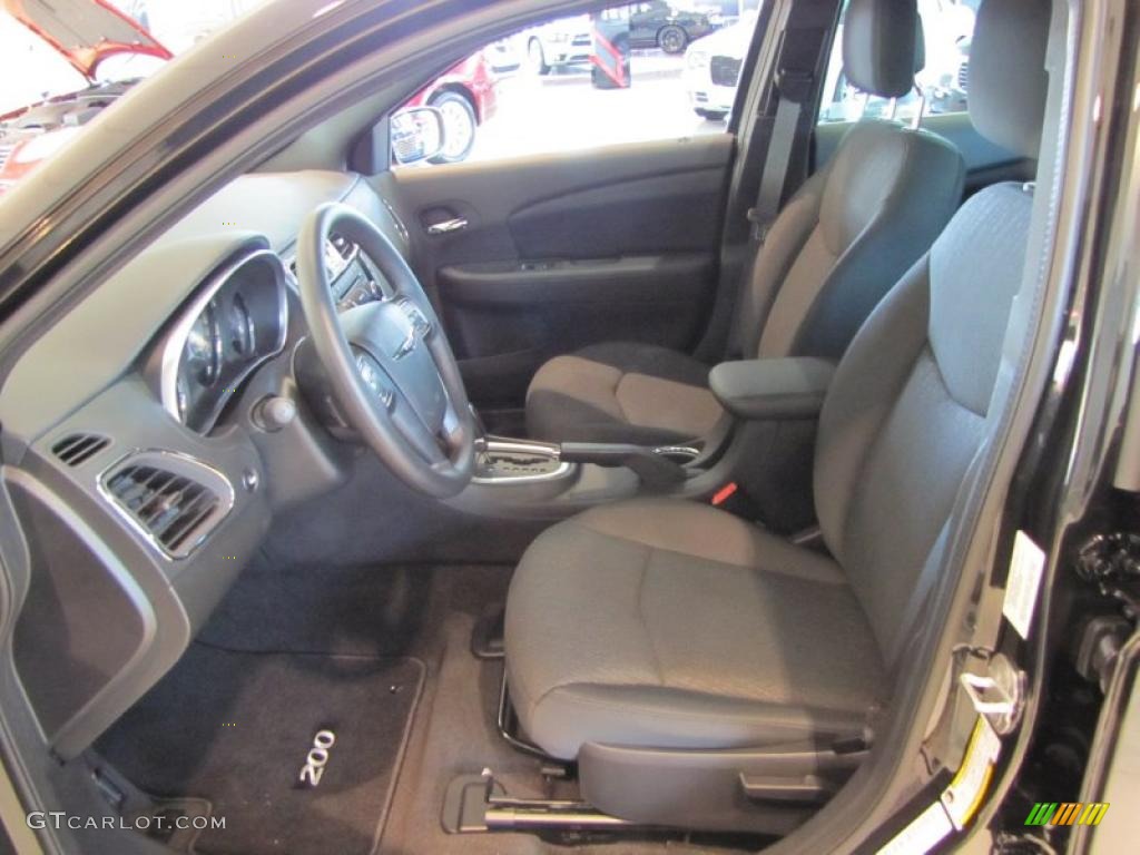 Black Interior 2011 Chrysler 200 LX Photo #45857926