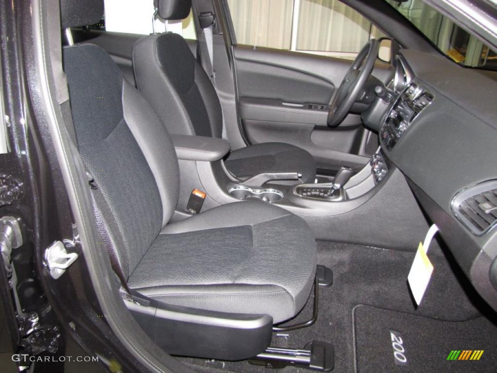 Black Interior 2011 Chrysler 200 LX Photo #45857946