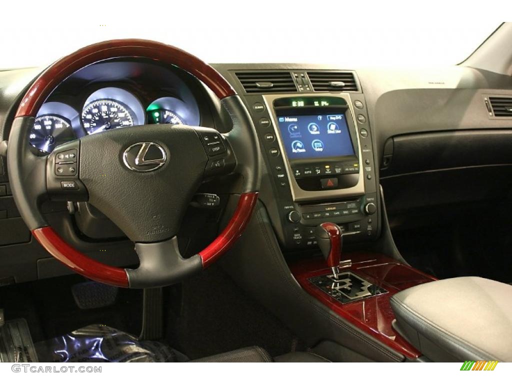 Black Interior 2007 Lexus GS 450h Hybrid Photo #45858070