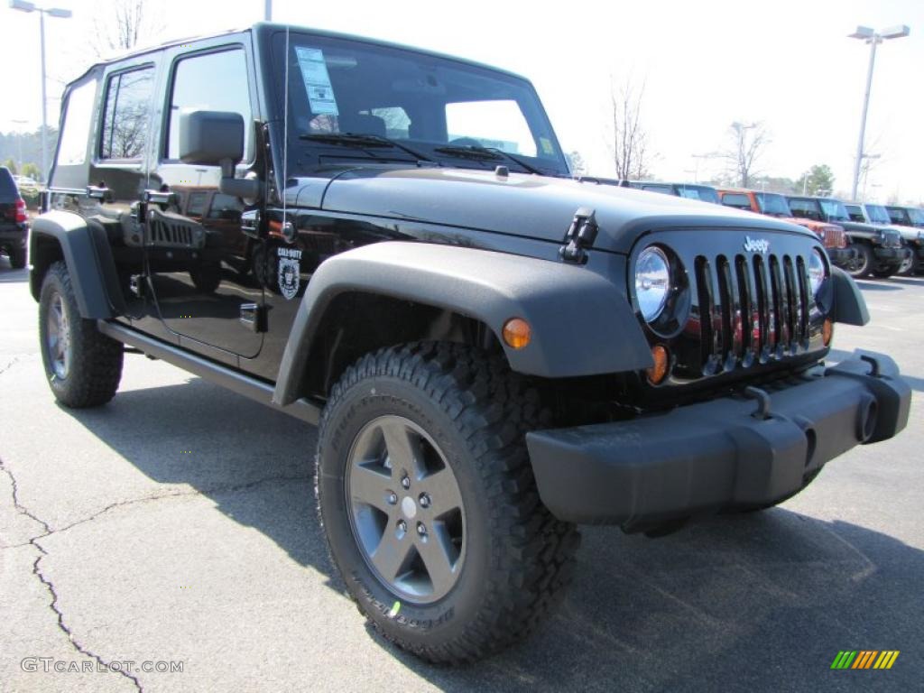 Black 2011 Jeep Wrangler Unlimited Call of Duty: Black Ops Edition 4x4 Exterior Photo #45858502