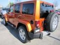 2011 Mango Tango Pearl Jeep Wrangler Unlimited Sahara 4x4  photo #2