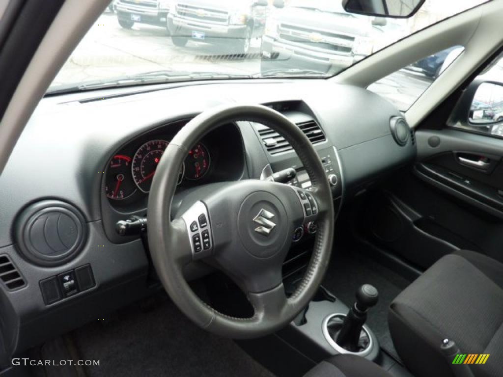 2008 Suzuki SX4 Sport Sedan Black Dashboard Photo #45859598