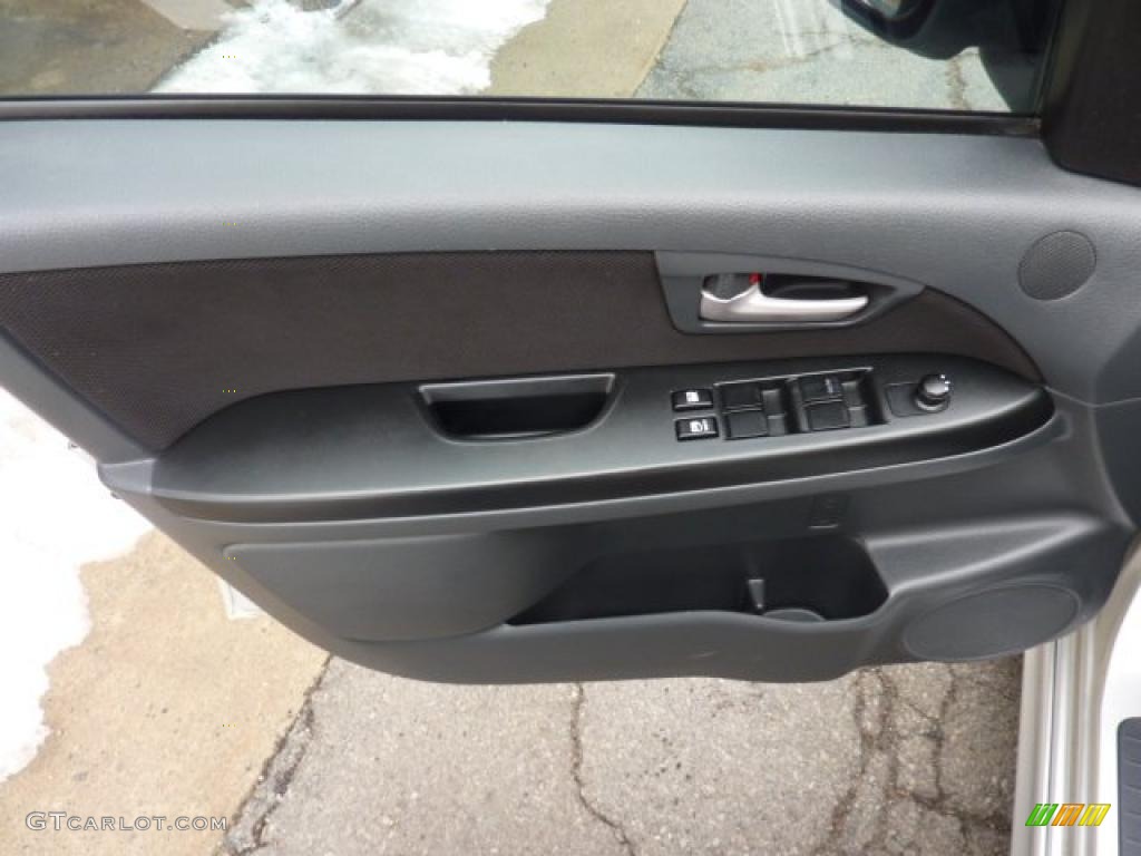 2008 Suzuki SX4 Sport Sedan Black Door Panel Photo #45859606