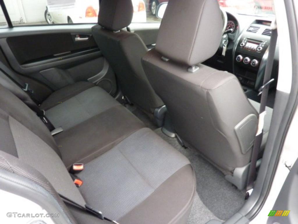 Black Interior 2008 Suzuki SX4 Sport Sedan Photo #45859650