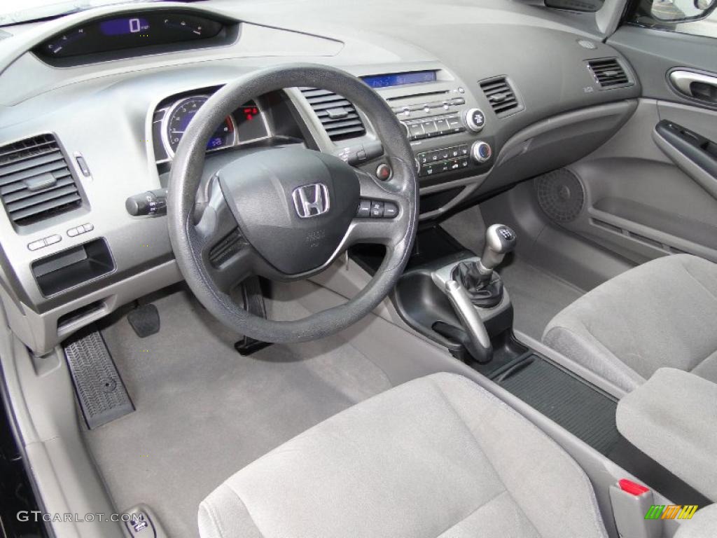 Gray Interior 2008 Honda Civic LX Sedan Photo #45860274