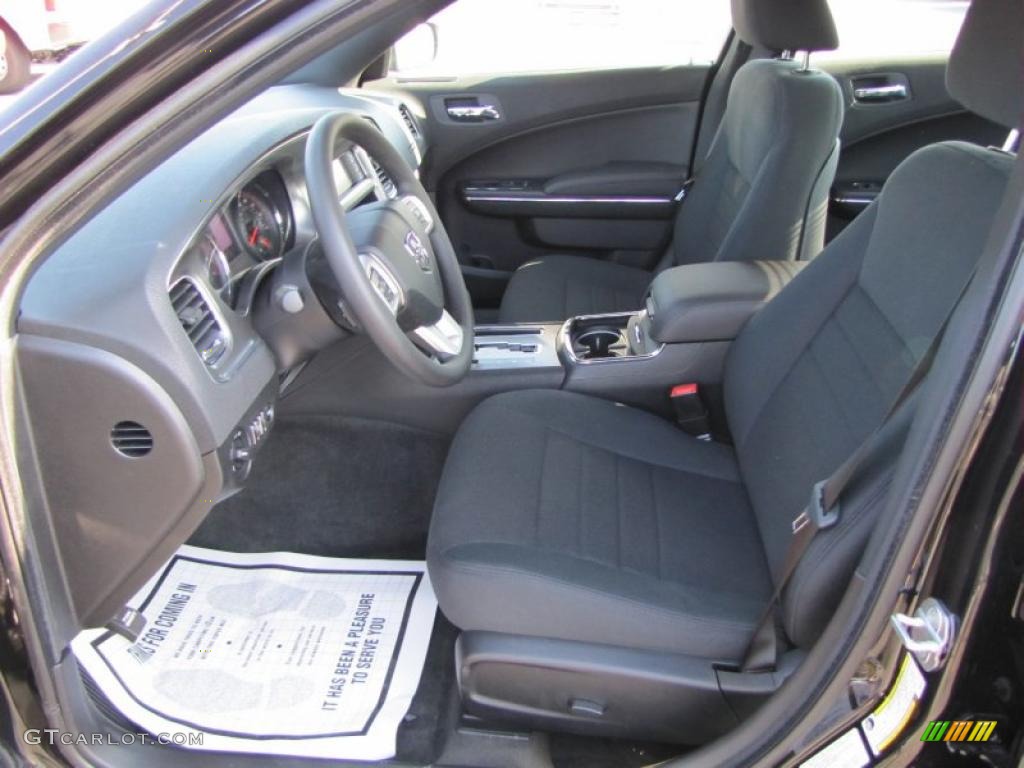 Black Interior 2011 Dodge Charger SE Photo #45860650