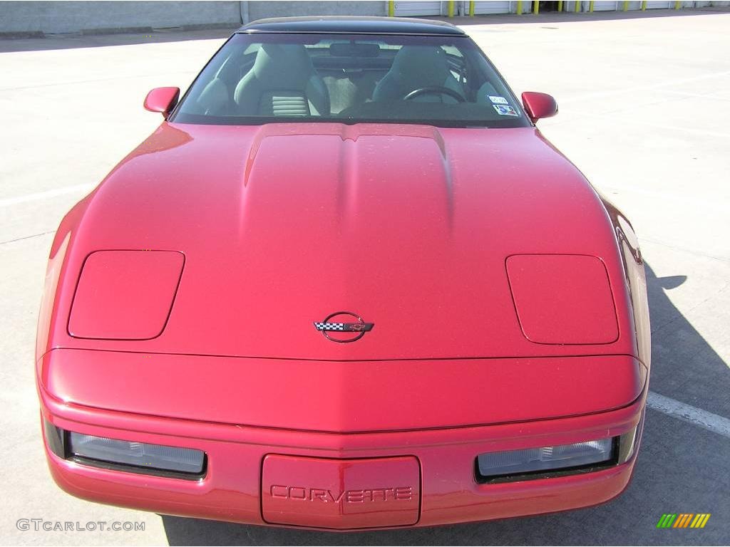1994 Corvette Coupe - Dark Red Metallic / Light Gray photo #1