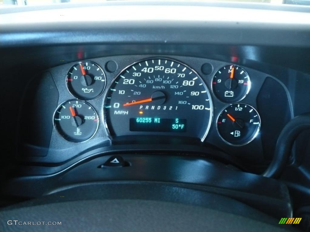 2009 Chevrolet Express 3500 Extended Cargo Van Gauges Photo #45861799