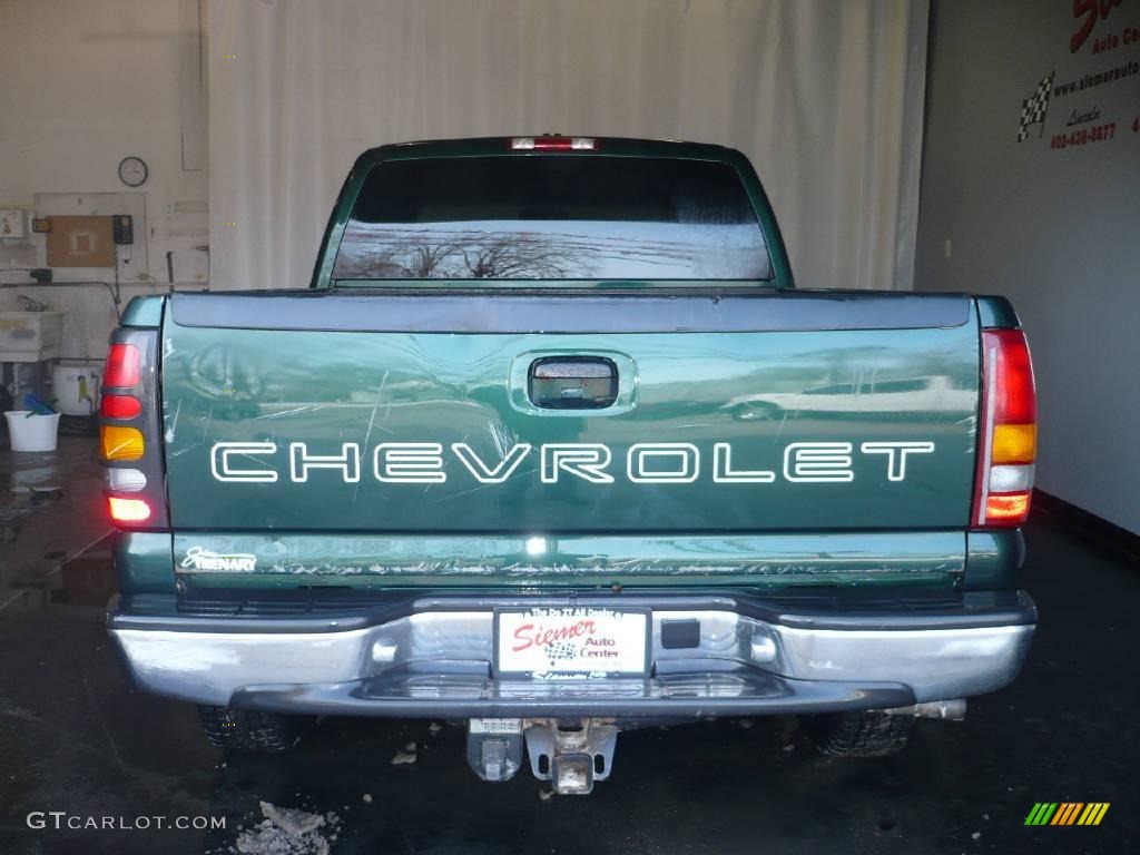 2002 Silverado 1500 Extended Cab 4x4 - Forest Green Metallic / Graphite Gray photo #2