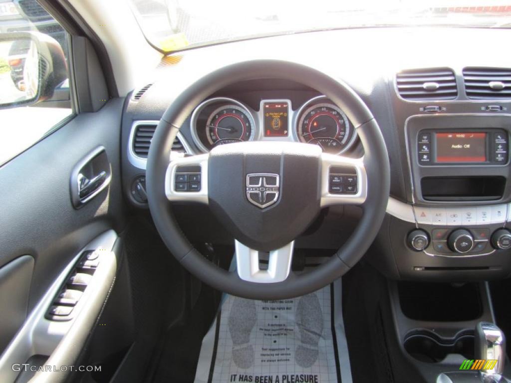 2011 Dodge Journey Express Black Steering Wheel Photo #45862455