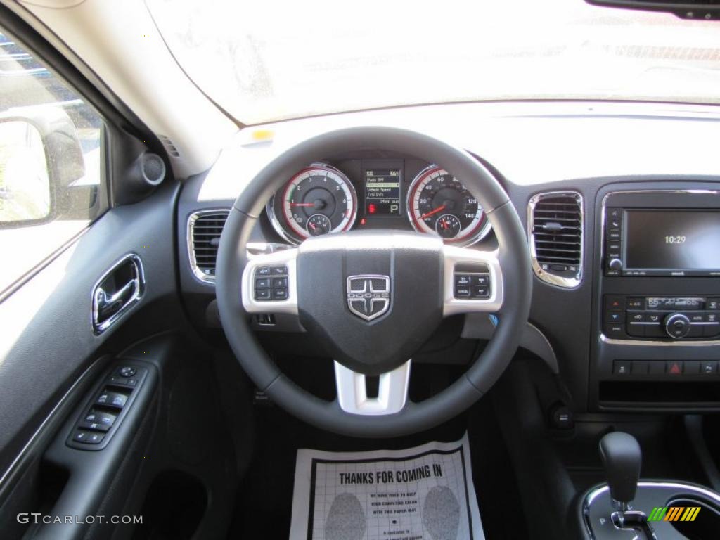 2011 Dodge Durango Express Black Steering Wheel Photo #45863083