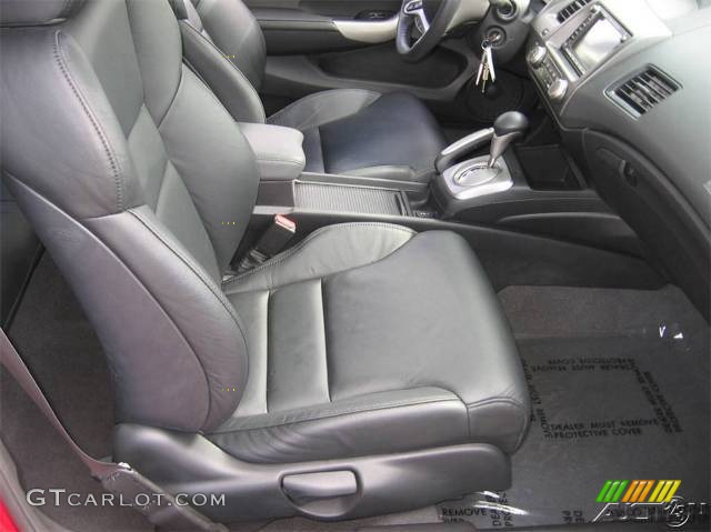 2008 Civic EX-L Coupe - Rallye Red / Black photo #40