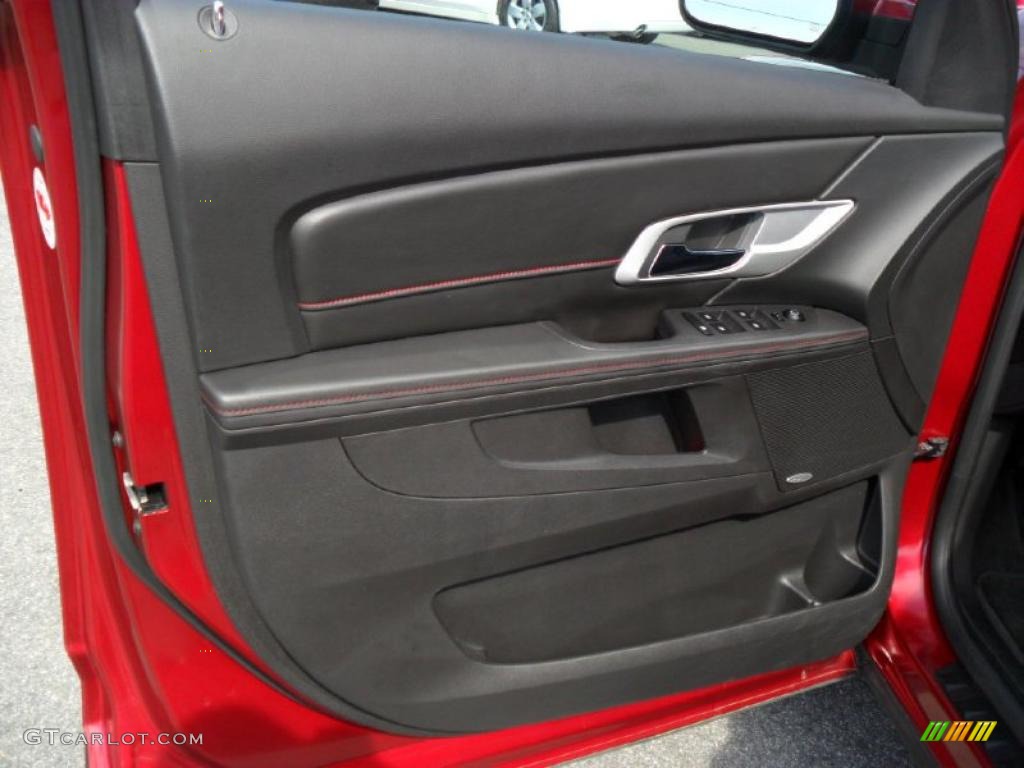 2010 GMC Terrain SLT Jet Black Door Panel Photo #45863495