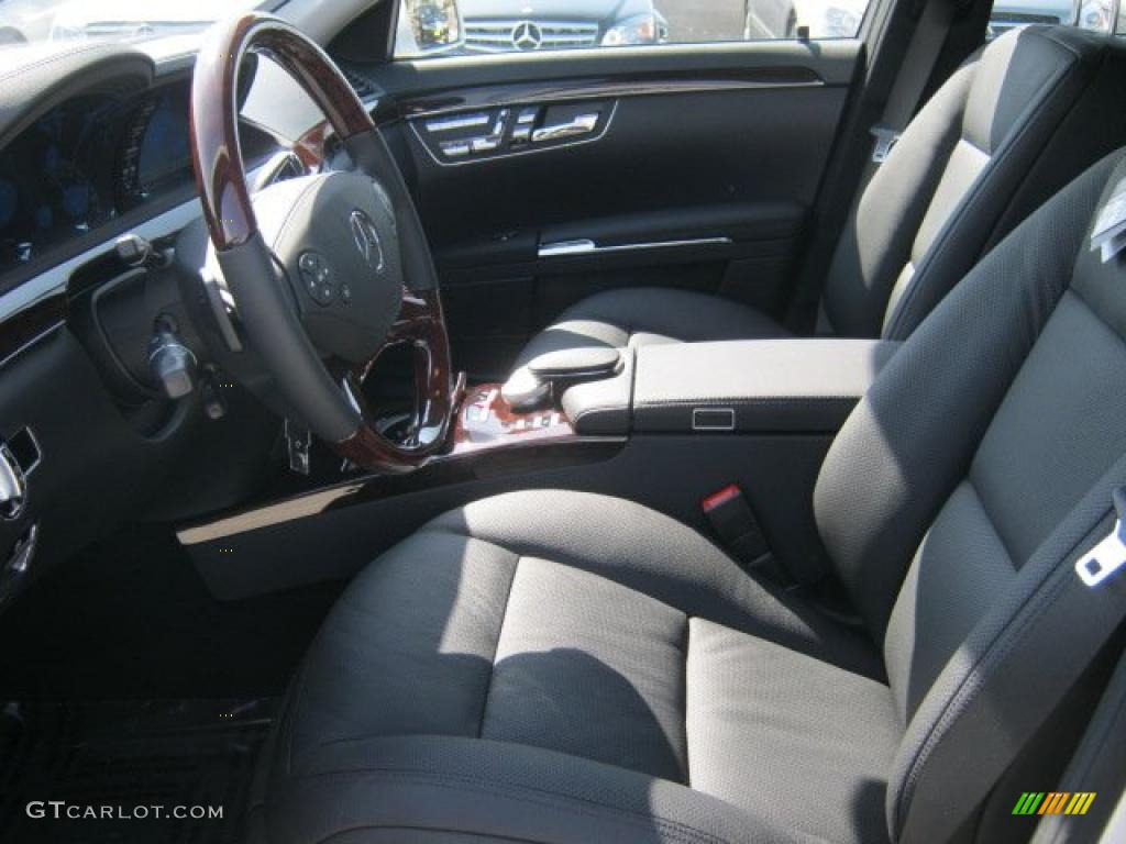 Black Interior 2011 Mercedes-Benz S 550 Sedan Photo #45863643