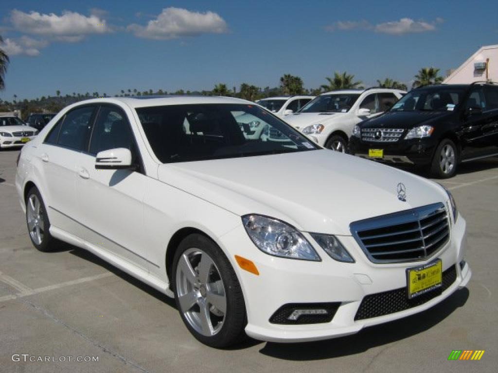 2011 E 350 Sedan - Arctic White / Black photo #1