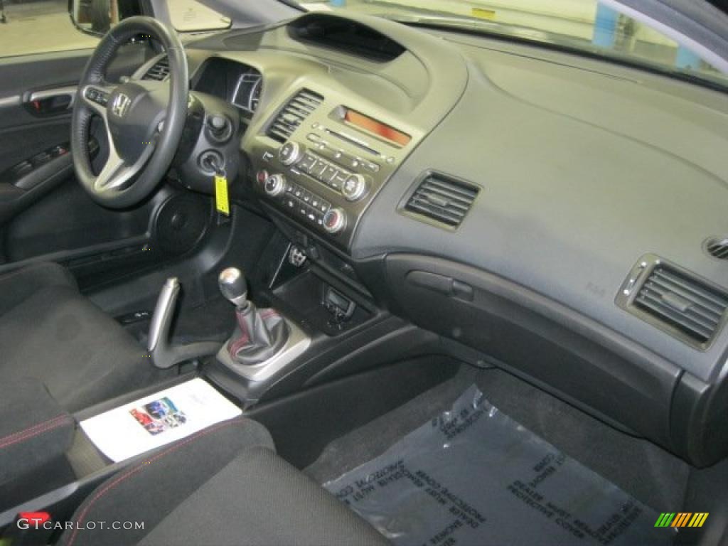 2010 Honda Civic Si Sedan Black Dashboard Photo #45864535