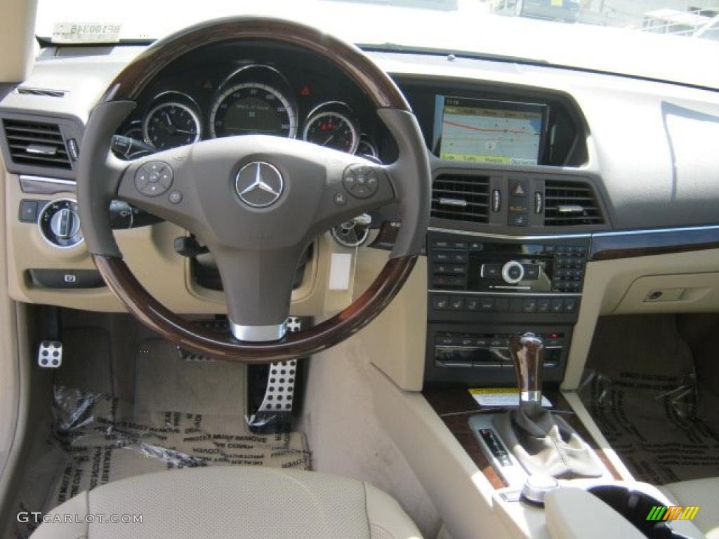 2011 Mercedes-Benz E 550 Cabriolet Almond/Mocha Dashboard Photo #45865275