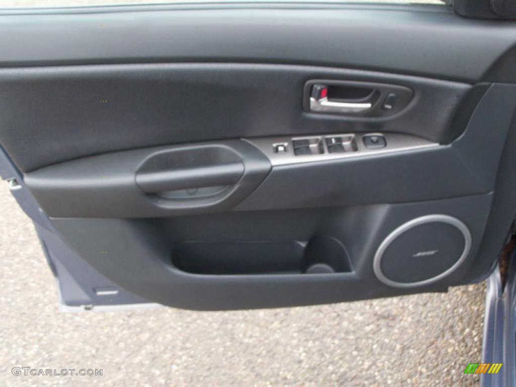 2007 MAZDA3 s Grand Touring Hatchback - Galaxy Gray Mica / Black photo #8