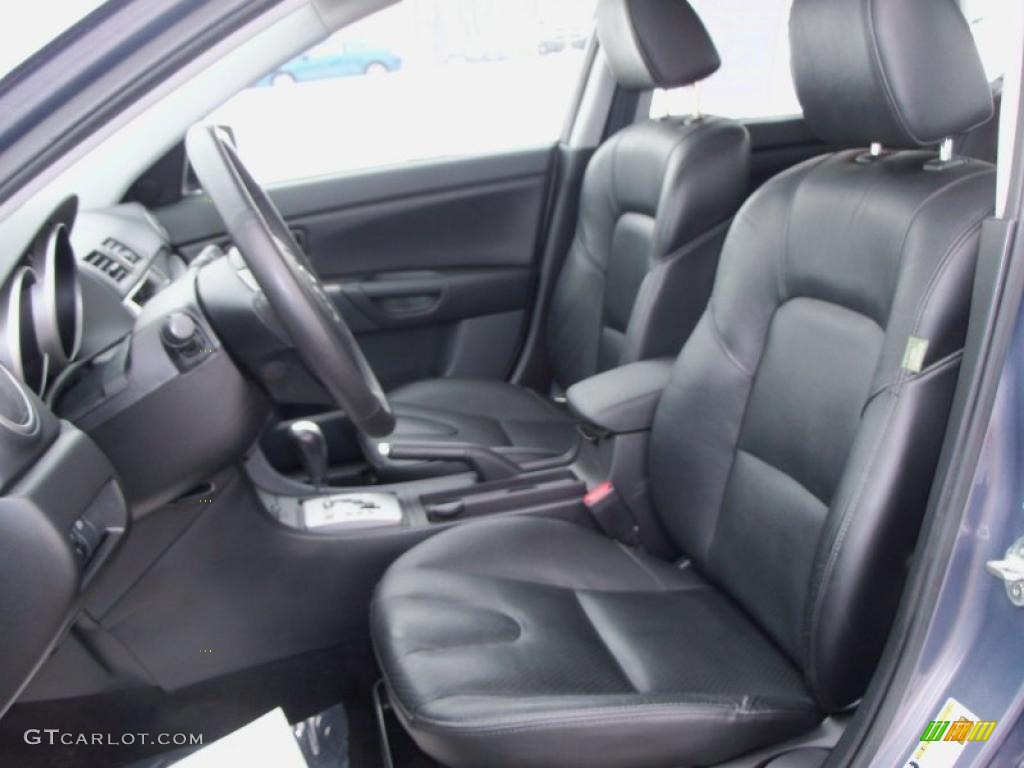 Black Interior 2007 Mazda MAZDA3 s Grand Touring Hatchback Photo #45866279