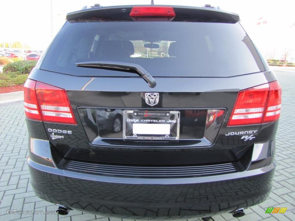 2010 Journey R/T - Brilliant Black Crystal Pearl / Dark Slate Gray photo #4