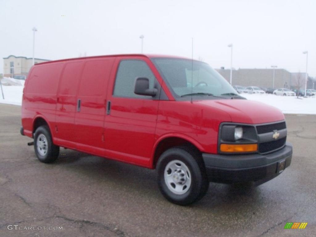 Victory Red Chevrolet Express