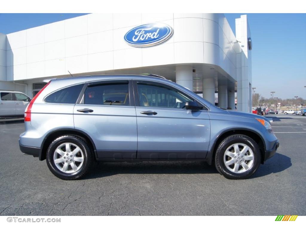 2007 CR-V EX - Glacier Blue Metallic / Ivory photo #2