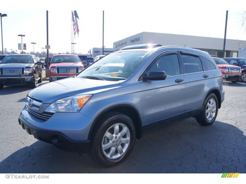 2007 CR-V EX - Glacier Blue Metallic / Ivory photo #6