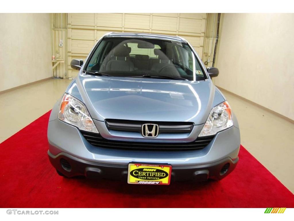 2008 CR-V LX - Glacier Blue Metallic / Gray photo #2