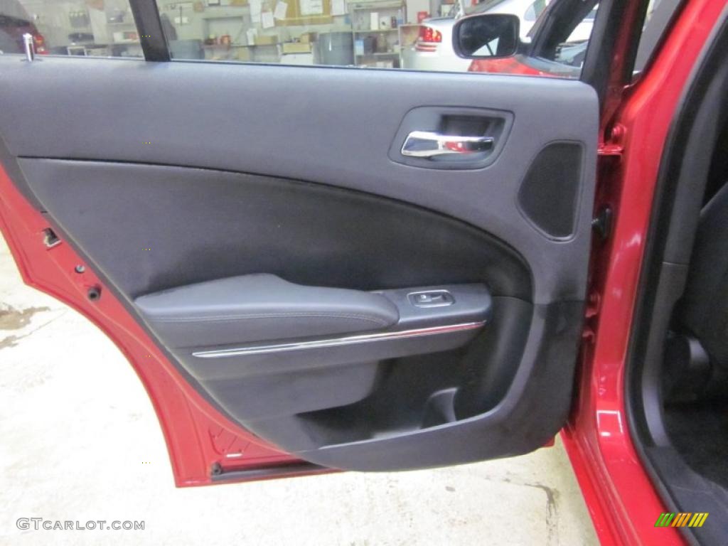 2011 Dodge Charger Rallye Black Door Panel Photo #45870055