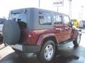 2009 Flame Red Jeep Wrangler Unlimited Sahara 4x4  photo #13