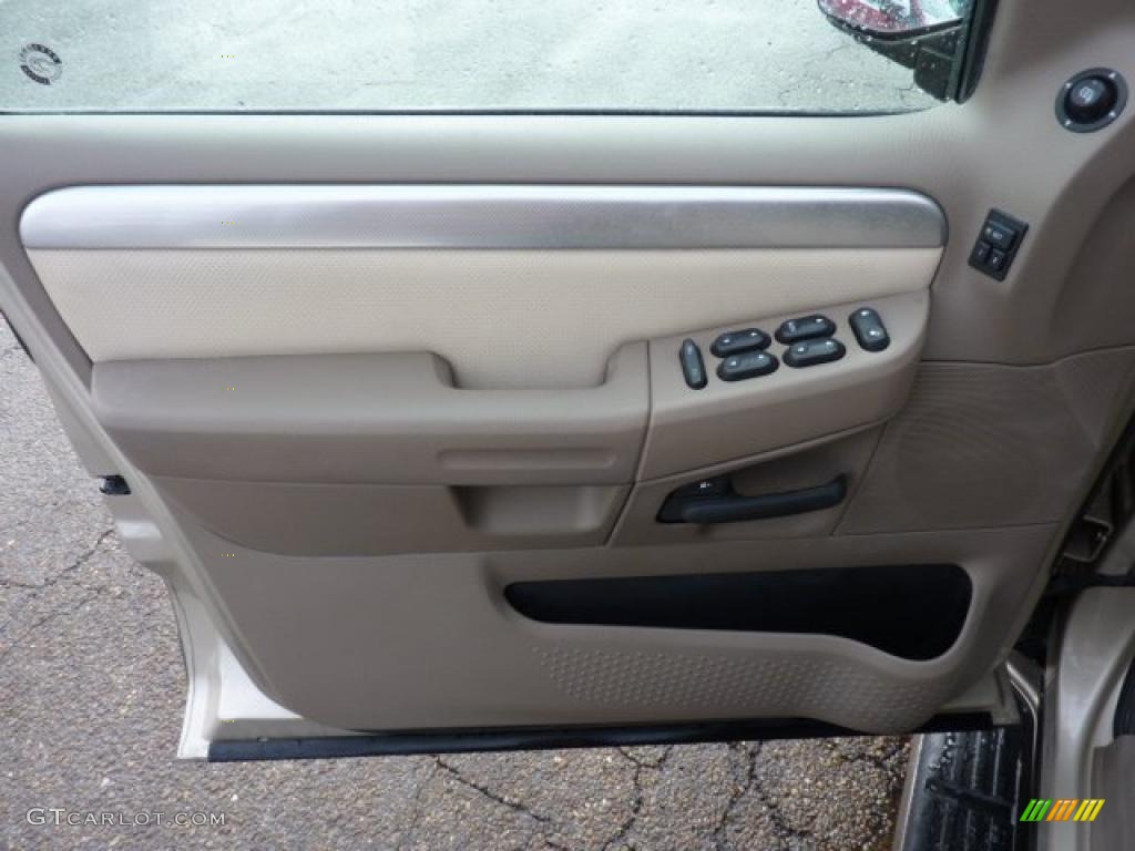 2004 Mercury Mountaineer V8 AWD Medium Dark Parchment Door Panel Photo #45871811