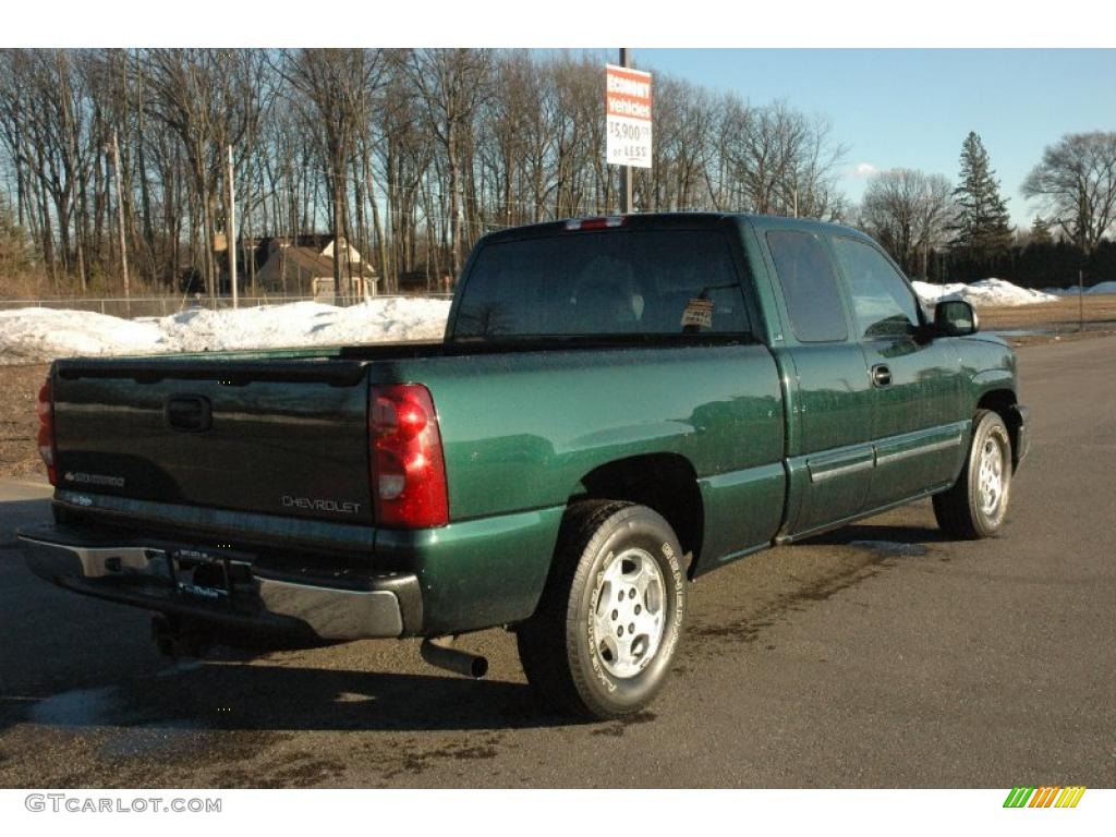 Dark Green Metallic 2003 Chevrolet Silverado 1500 LS Extended Cab Exterior Photo #45871859