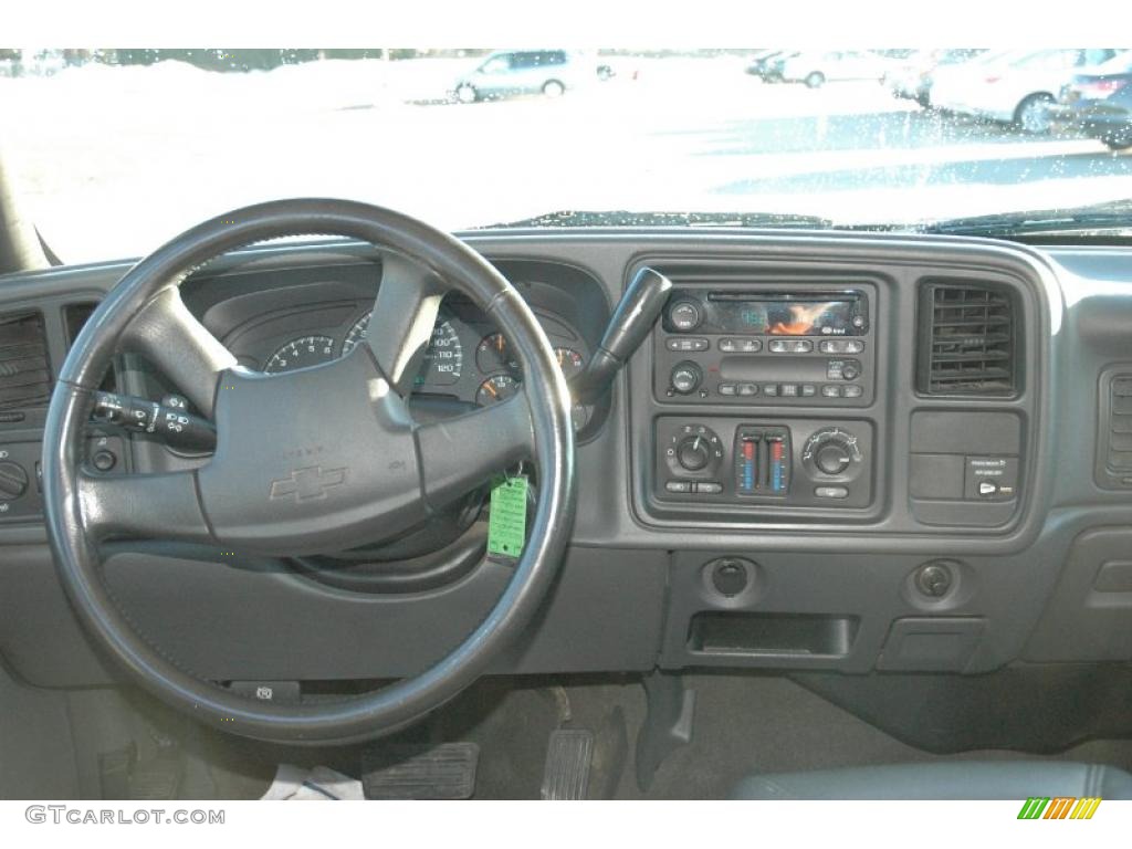 2003 Silverado 1500 LS Extended Cab - Dark Green Metallic / Dark Charcoal photo #8