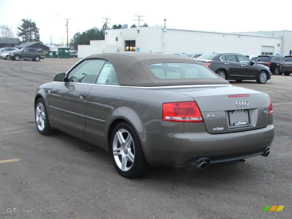 2008 A4 2.0T quattro Cabriolet - Alpaka Beige Metallic / Beige photo #6