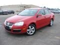 2008 Salsa Red Volkswagen Jetta SE Sedan  photo #3