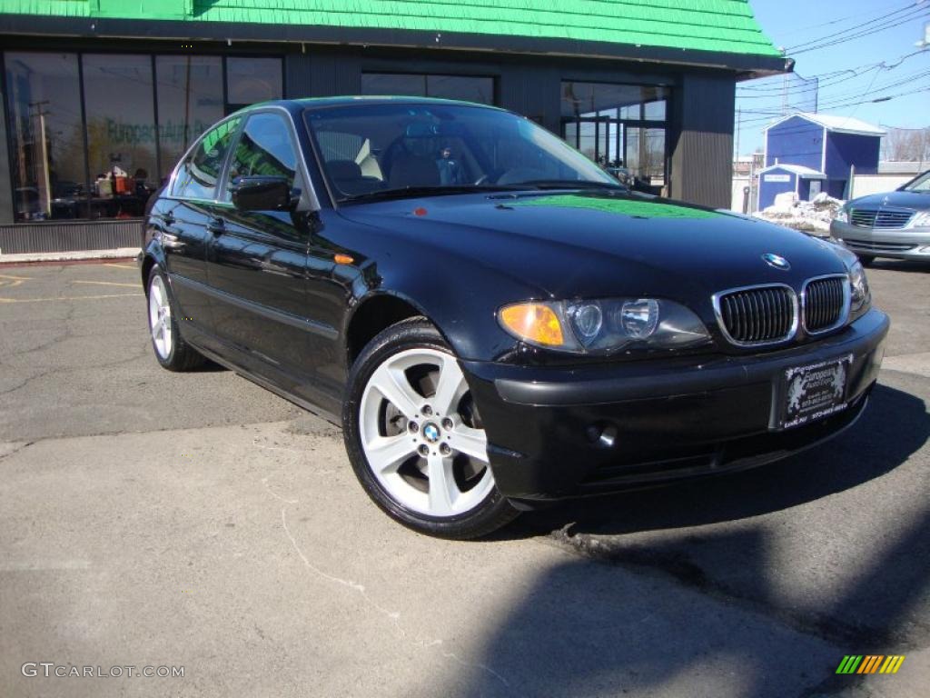 2005 3 Series 330xi Sedan - Jet Black / Natural Brown photo #3