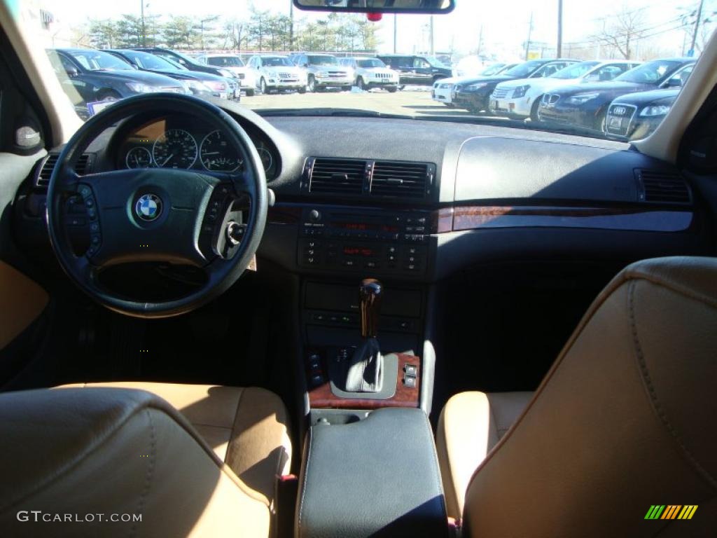 2005 3 Series 330xi Sedan - Jet Black / Natural Brown photo #11