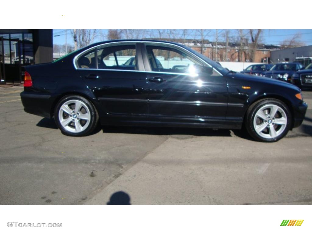 2005 3 Series 330xi Sedan - Jet Black / Natural Brown photo #24