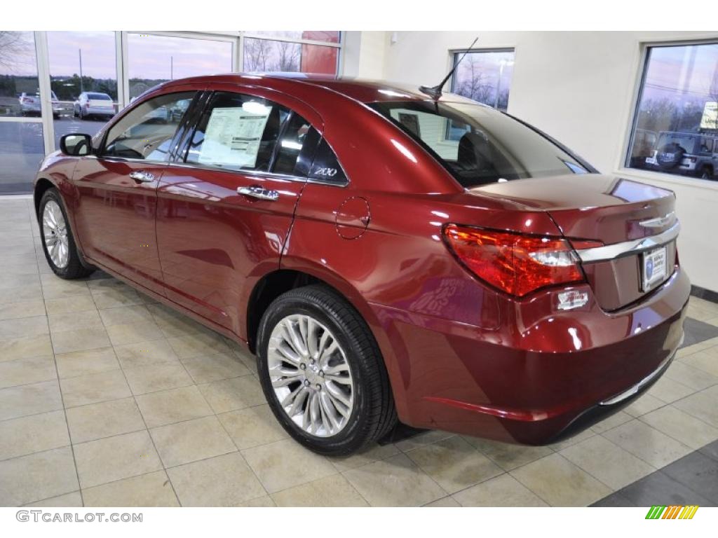 Deep Cherry Red Crystal Pearl 2011 Chrysler 200 Limited Exterior Photo #45874894