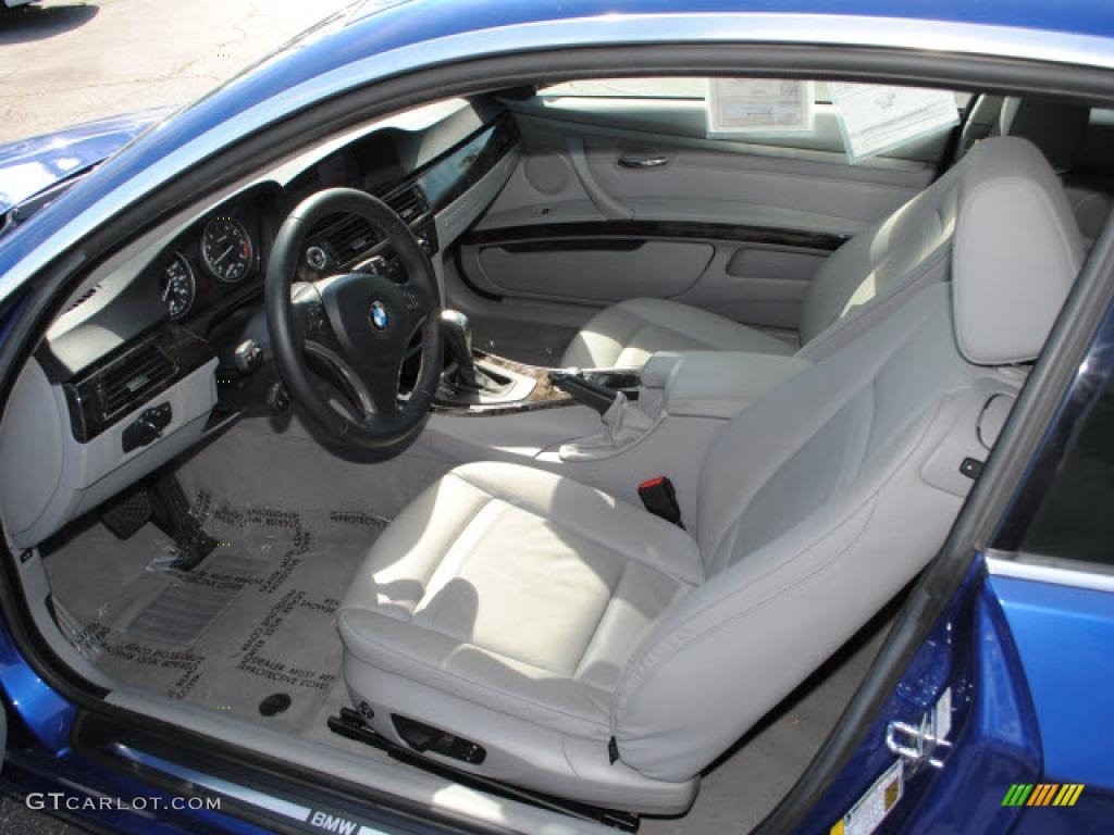 2008 3 Series 328i Coupe - Montego Blue Metallic / Gray photo #14