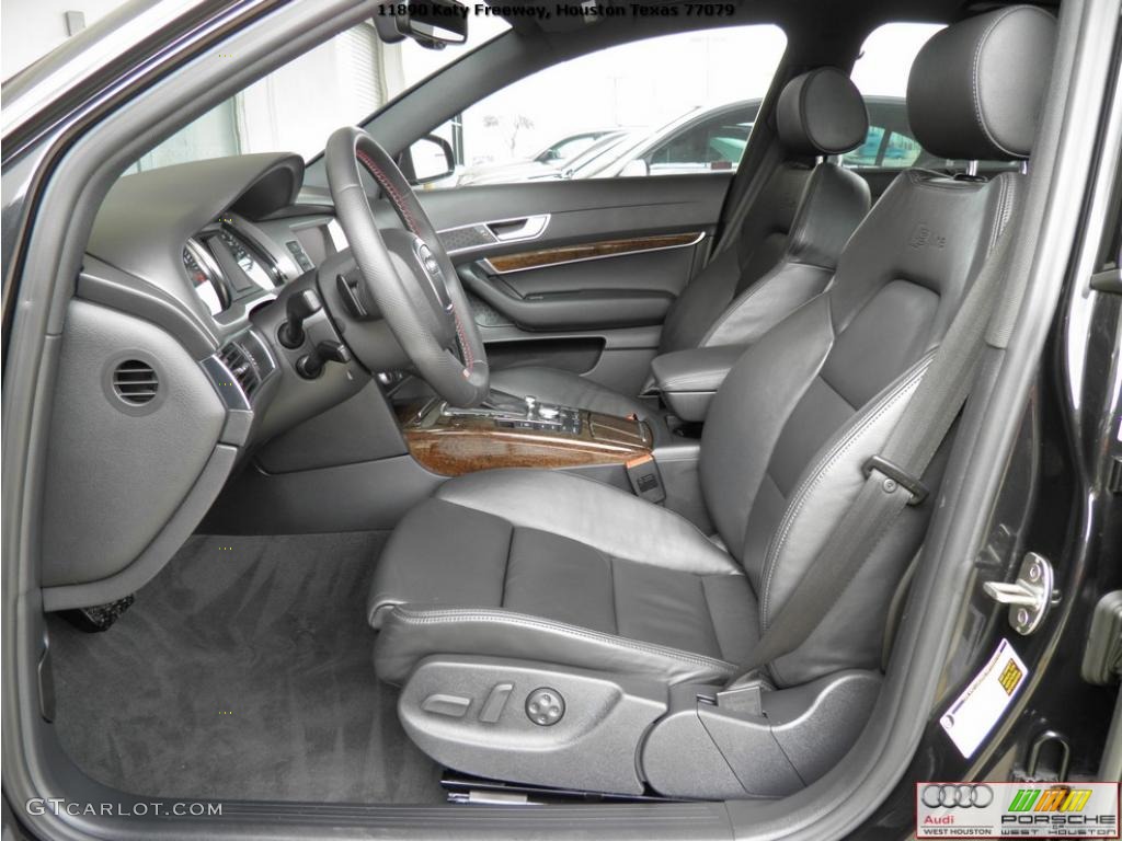 Black Interior 2008 Audi A6 3.2 quattro Sedan Photo #45877924