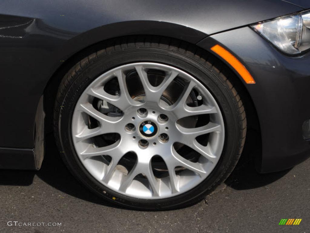 2008 3 Series 328i Coupe - Sparkling Graphite Metallic / Black photo #2